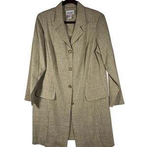 Vintage MAIN STREET CLASSICS Button Down Lightweight Blazer‎ Size 16